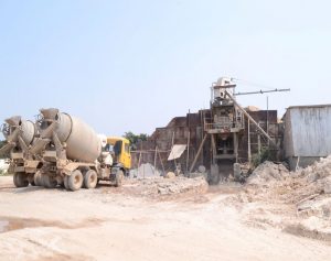 rmc concrete plant at site